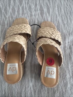 DV by Dolce Vita Natural Braided Slide Mules